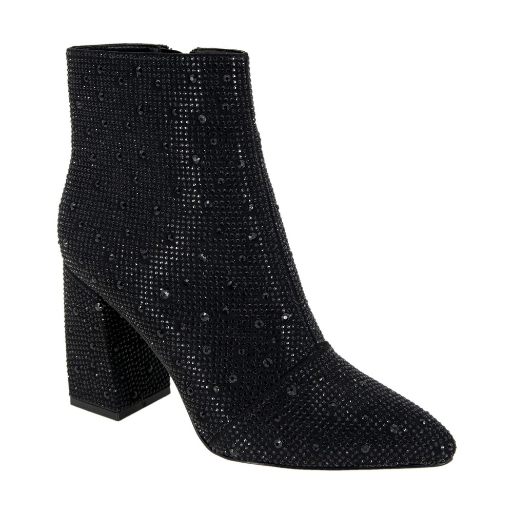 BCBGeneration Women's Black Rhinestones Briel-2 Ankle Boot, Black, 6.5